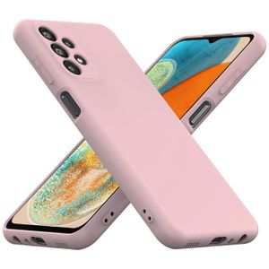 Pouzdro na mobilní telefon Samsung Galaxy A23 5G ochranný kryt silikonové gelové pouzdro na mobilní telefon, růžové