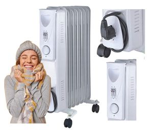 Elektryczna nagrzewnica olejowa 7 żeber 1500 W