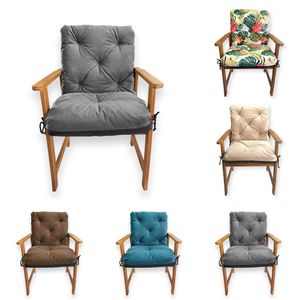 4L Textil Stuhlauflagen Sitzkissen Gartenstuhlauflagen Polsterauflage Sitzpolster Gartenpolster Niedriglehner(50x50x50, Graphit)