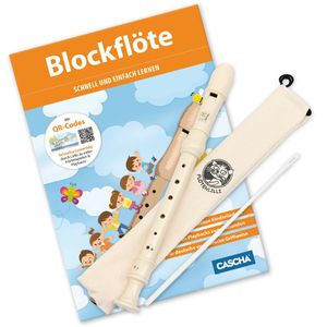 Cascha HH1500 Blockflöten Set - Deutsche Griffweise inkl. Lernbuch