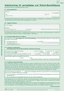 RNK Arbeitsvertrag f.geringf. u.Teilzeit-Besch.
