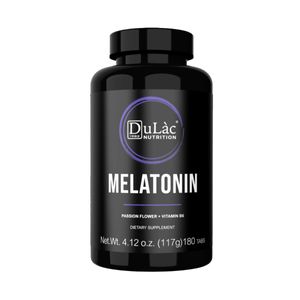 Melatonin zum Schlafen 1 mg DulÃ c, 180 Tabletten mit reinem Melatonin, Passionsblume und Vitamin B6, hergestellt in Italien, 150