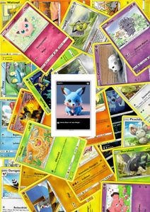 200 Pokémon-Karten - Deutsch - zufällig Sortiert und gemischt inkl. BenjiChu Sammelobjekt