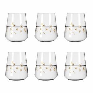 Ritzenhoff Wasserglas Celebration Deluxe 003, 6er Set, Romi Bohnenberg, Kristallglas, 510 ml, A0454480