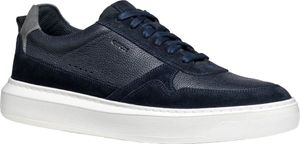 Geox - Herren Sneaker "U Deiven", Leder FS11698 (42 EU) (Marineblau)