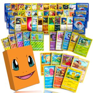 Pokemon Karten Set 50 Verschiedene mit Holo deutsch und original mit Cardmex Schutzbox