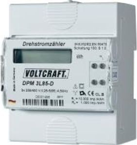 Cyfrowy miernik trójfazowy Voltcraft 85 A zatwierdzenie MID: nr DPM 3L85-D (DPM 3L85-D)
