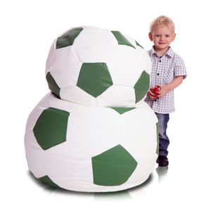 Ecopuf, Sitzkissen Fußball M, Farbe: Grn