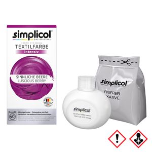 Simplicol Textilfarbe intensiv Sinnliche-Beere - Einfaches Färben (1er Pack)