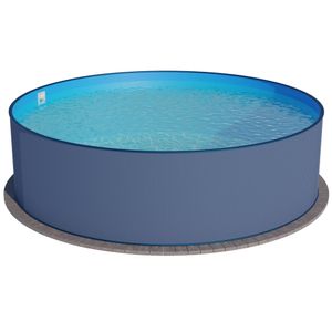 Summer Fun Stahlwandbecken Malibu Basic rund ø 3,50m x 1,20m Folie 0,4mm Einzelbecken Pool Rundpool / 350 x 120 cm Stahlwandpool Rundbecken