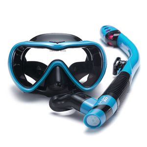 Auslaufsicheres Schnorchel-Set Antibeschlag-Schwimmschnorchelbrille Brille mit leichtem Atemtrockenschnorchelrohr zum Schnorcheln Schwimmen Tauchen