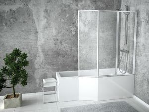 BADLAND Eckbadewanne Badewanne Integra 150x75 Rechts mit Acrylschürze | Ablaufgarnitur & Füße GRATIS !