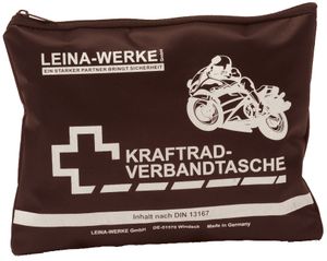 Leina-Werke 17010 Torba motocyklowa pierwszej pomocy typu II bez rzepu, czarno-biała