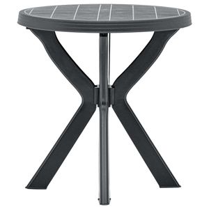 vidaXL Bistro stůl antracit Ø70 cm Plastový
