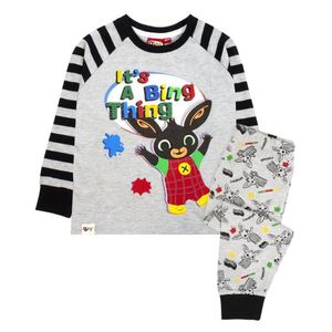 Bing Bunny - "It's A Bing Thing" Schlafanzug für Jungen NS6179 (104) (Grau/Schwarz)