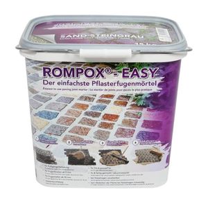 Romex ROMPOX-EASY Pflasterfugenmörtel Steingrau 15kg Eimer