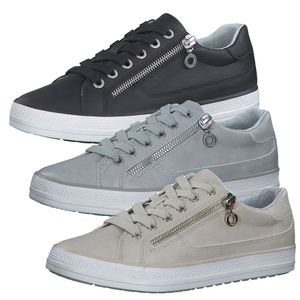 s.Oliver Damen Schnürschuhe moderne Sneaker Reißverschluss 5-23615-30, Größe:39 EU, Farbe:Beige