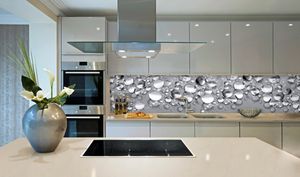 Küchenrückwand Wandverkleidung ABS-Platte | Hochwertig, wasserfest, kratzest, pflegeleicht |Tautropfen 60 x 200cm