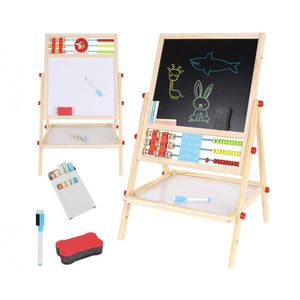 schnappi.shop Spiele Spieltafel aus Holz Lerntafel Tafel für Kinder inkl. Kreide u. Marker