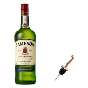 Jameson Irish Whiskey Set mit Pourer, Blended Irish Whisky, Schnaps, Spirituose, Alkohol, Flasche, 40 %, 1 L