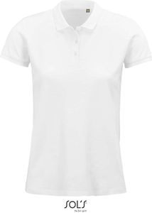 SOLS Damen Polo Bio Piqué 03575 Weiß White M