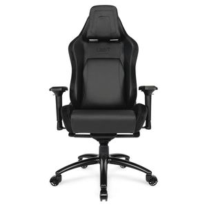 L33T E-Sport Pro Comfort Gaming Schreibtischstuhl, höhenverstellbar, schwarz