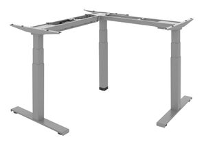 Dreibeiniges Tischgestell höhenverstellbar grau