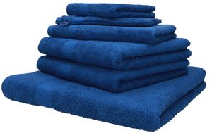 Betz 6er  Handtuch-Set PALERMO Baumwolle Farbe - blau