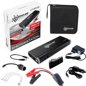 20000mah Autobatterie Jump Starter Portable Notfall 12V Auto Batterie  Booster 15V / 1A 4 USB Wireless Lade Led Taschenlampe