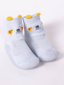 Ponožkoboty capáčky barefoot bosé OBO-0172 sv. šedé s koalou VZDUŠNÉ bačkůrky ponožky s gumovou stélkou 22