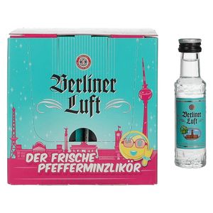 Berliner Luft Pfefferminzlikör | 18 % vol | 24 x 0,02 l