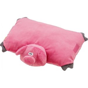 Go TRAVEL Kuschel Faltkissen Schweinchen Piggy, verwandelt sich ruckzuck in ein Kuscheltier