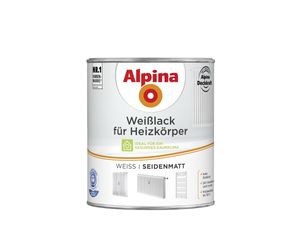Alpina Heizkörperlack 750 ml weiß seidenmatt
