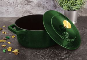 Berlinger Haus Emerald BH-6517 Kochtopf inkl. Deckel, Gusseisen/Gussaluminium, 20 cm Durchmesser, Induktionsherd-geeignet