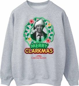National Lampoon's Christmas Vacation - mikina "Greyscale Clarkmas" pre mužov - vianočný dizajn BI2089 (XL) (sivá)