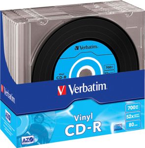 Verbatim, CD-R 80min 52X VINYL SURFACE, 10 Stück