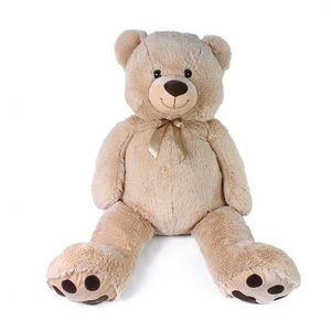 Großer Teddybär Luďa 120 cm beige mit Etikett