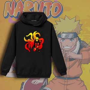 Naruto Pullover Kinder Kapuzenpullover Sweatshirt Pulli Kapuzenshirt Schwarz, Größe: 120