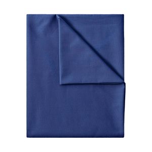 Bettlaken Betttuch 100% Baumwolle ohne Gummizug, 150x250 cm, Navy blau