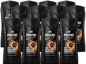 Axe 3-in-1 Duschgel & Shampoo Dark Temptation XL Männer Herren Showergel 12x 400ml Shower Gel for Men