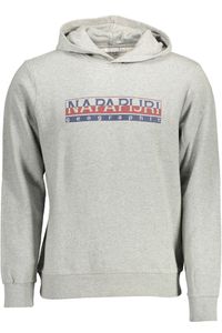 NAPAPIJRI Herren Pullover Kapuzenpullover Men Hoody Sweater Sweatshirt Beris, Farbe:Grau, Größe:XL, Artikel:-1601 grey melange