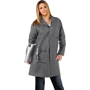 Arbeitsjacke Mantel grau Größe M