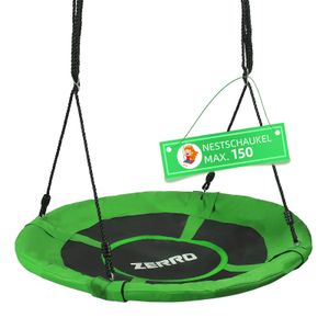 ZERRO Nestschaukel Outdoor & Indoor bis zu 150kg Höhenverstellbare Ø100cm Netzschaukel für Kinder und Erwachsene,Grün ZERRO Nestschaukel Outdoor & Indoor bis zu 150kg Höhenverstellbare Ø100cm Netzschaukel für Kinder und Erwachsene,Grün