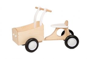 Van Dijk Toys Holz Kinder Laufrad ab 1 Jahr - Weiß (Kindertagesstättenqualität)