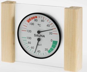 Infraworld Klimamesser mit Glas Holzrahmen in Fichte Sauna Thermometer Hygrometer Infraworld Klimamesser mit Glas Holzrahmen in Fichte Sauna Thermometer Hygrometer