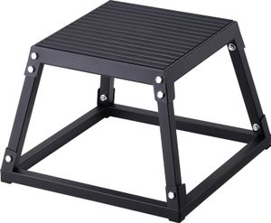 VEVOR Plyometric jump box, 305 mm plyo box, plyometrická platforma plyo box čierna, protišmyková fitness cvičebná step-up box pre domáci tréning, kondičný silový tréning, tréning stehien