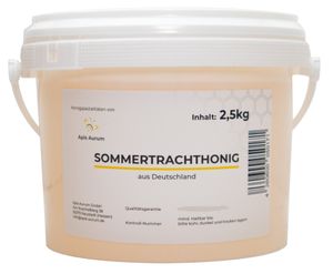 Deutscher Sommertrachthonig - 2,5kg im Honigeimer - Honig aus Hessen