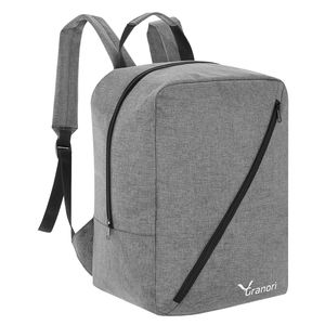 Handgepäck Rucksack 40x30x25 cm ideal als Reisetasche für Flüge mit z. B. Eurowings in grau