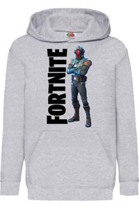 Visitor Kinder Kapuzenpullover Sweatshirts Fortnite Battle Royal Epic Gamer Gift, 12-13 Jahr - 152 / Grau