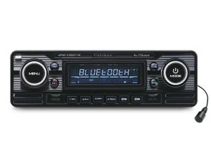 Caliber Autoradio - Retro mit Bluetooth® Technologie - USB - SD - 4x 75Watt - Schwarz (RMD120BT-B)